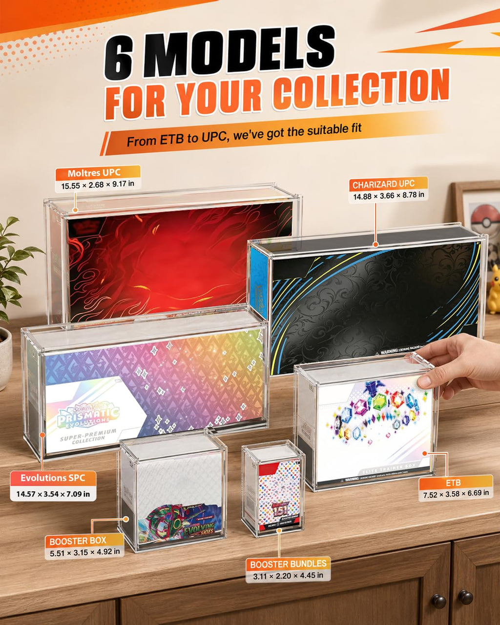 Acrylic ETB Protector Case 3 Pack S4888