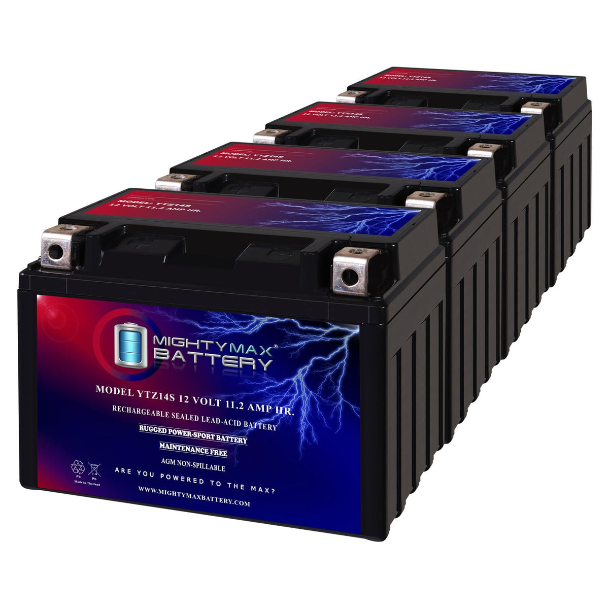 12V 11.2AH Replacement Battery 4 Pack W11305