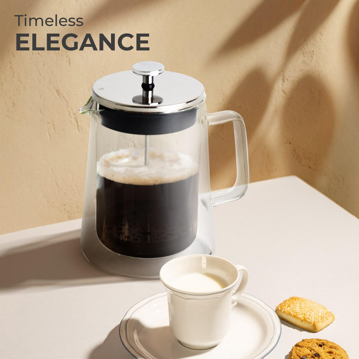 Glass French Press Coffee Maker 27oz V92464