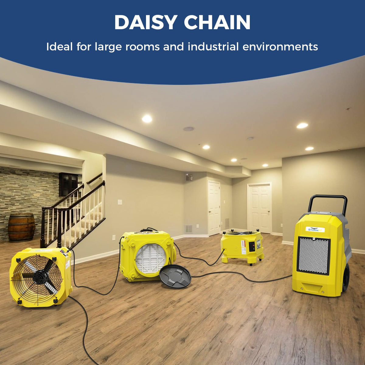 Industrial Air Mover 3000CFM Heavy Duty Fan E84333