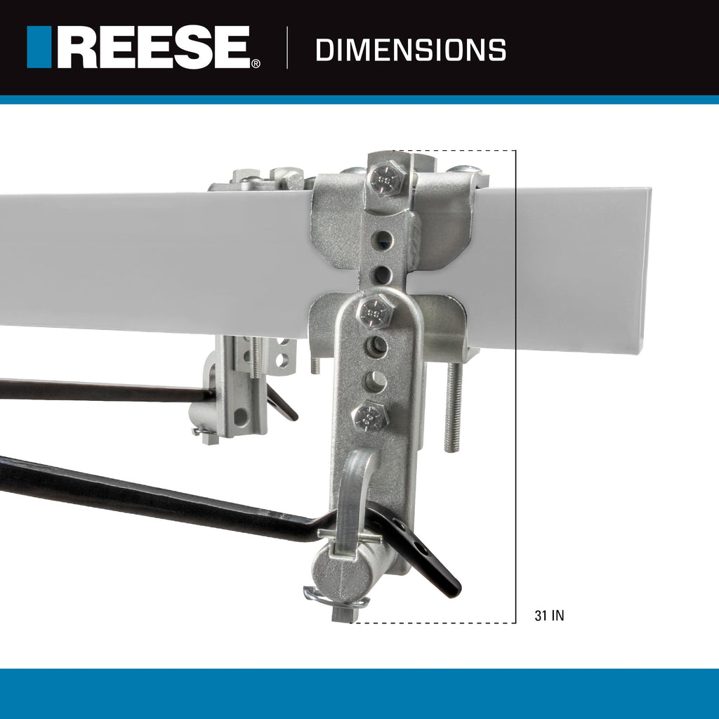Weight Distribution Hitch with Active Sway Control, 10,000 lbs. Capacity, Black S8729