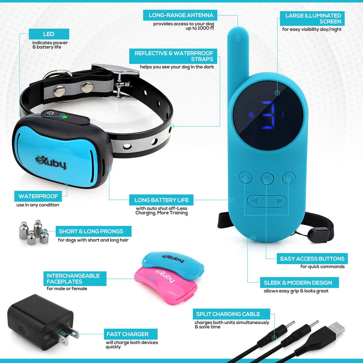 Tiny Shock Collar for Small Dogs 5-15lbs Water-Resistant X4262