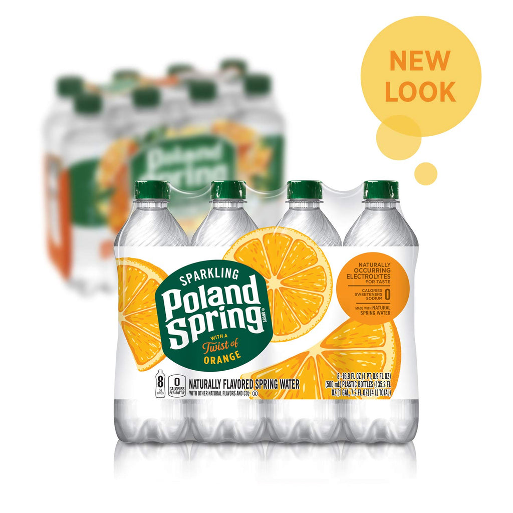 Sparkling Water Orange 16.9 oz Bottles Pack of 8 R561980
