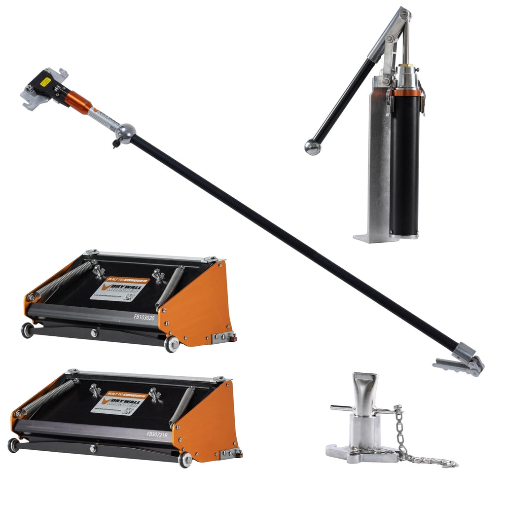 10" & 12" High Capacity Flat Box Set with Pump, Filler, and 42" 180 Sure-Stop Handle C882