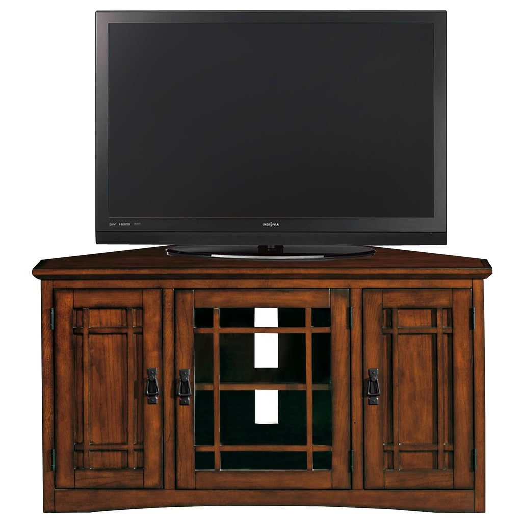 Mission Oak Corner TV Stand J650