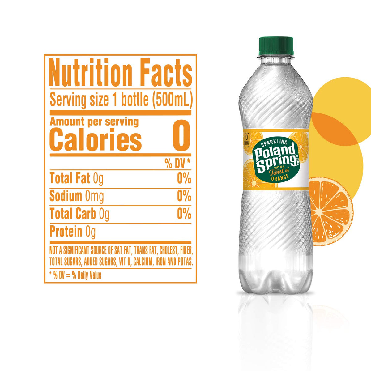 Sparkling Water Orange 16.9 oz Bottles Pack of 8 R561980