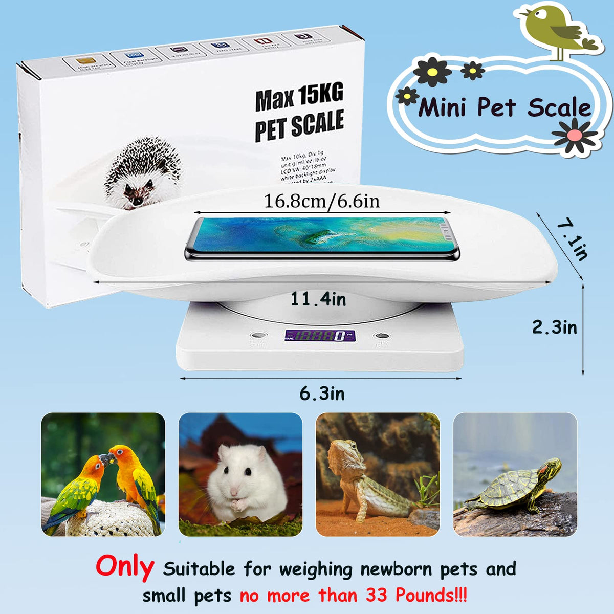 Digital Pet Scale with Tray Z450782