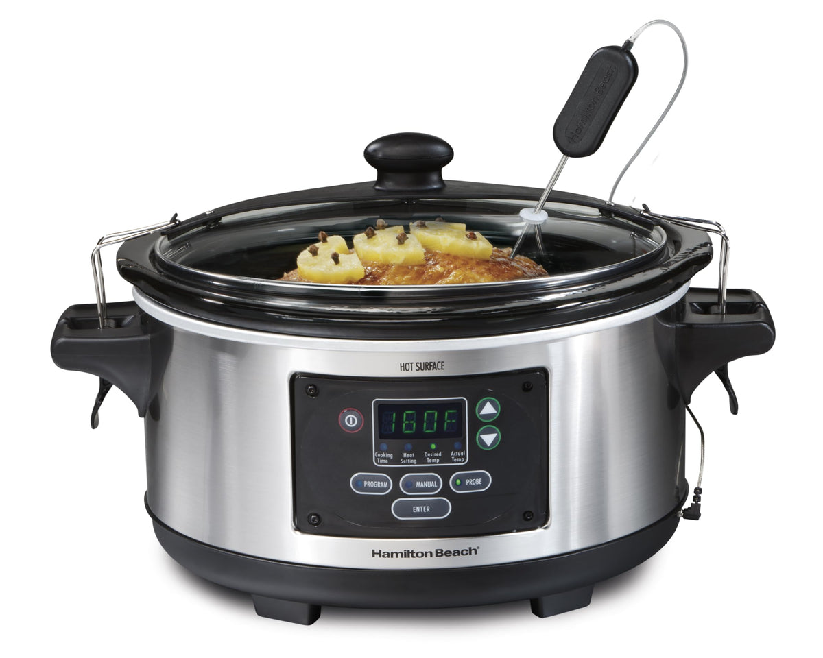 Portable 6 Quart Programmable Slow Cooker E7437