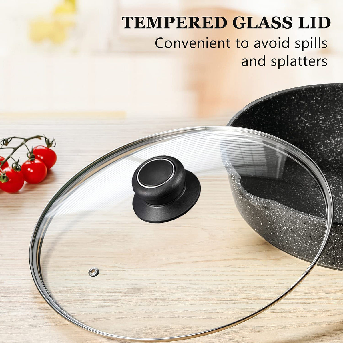 12 Inch Tempered Glass Pan Lid W23224