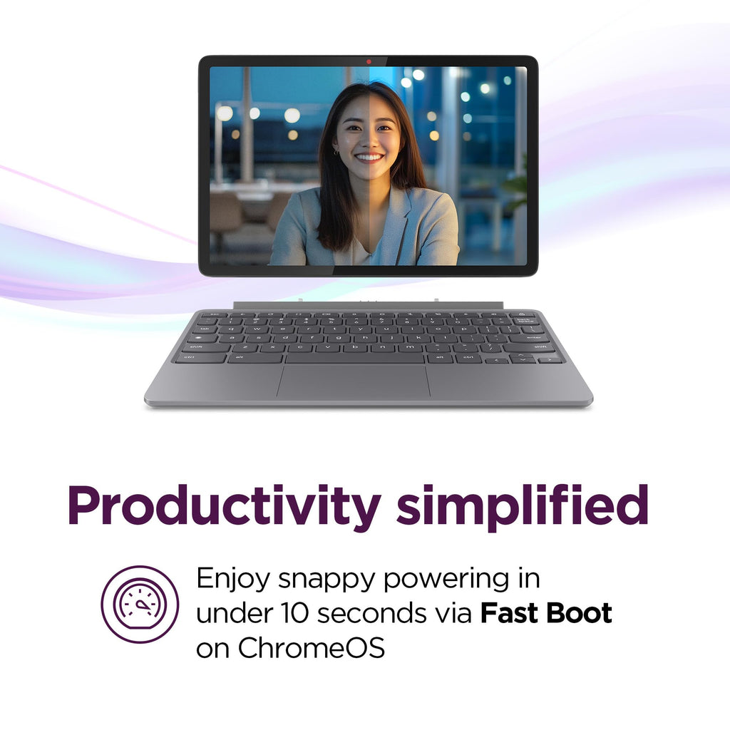 Convertible Laptop ChromeOS 10.95" WUXGA IPS Touch Display 4GB Memory 64GB Storage Luna Grey R27815