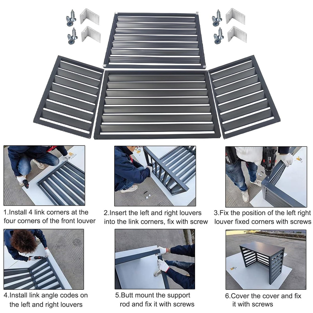 Aluminum Mini-Split Condenser Cover F7296