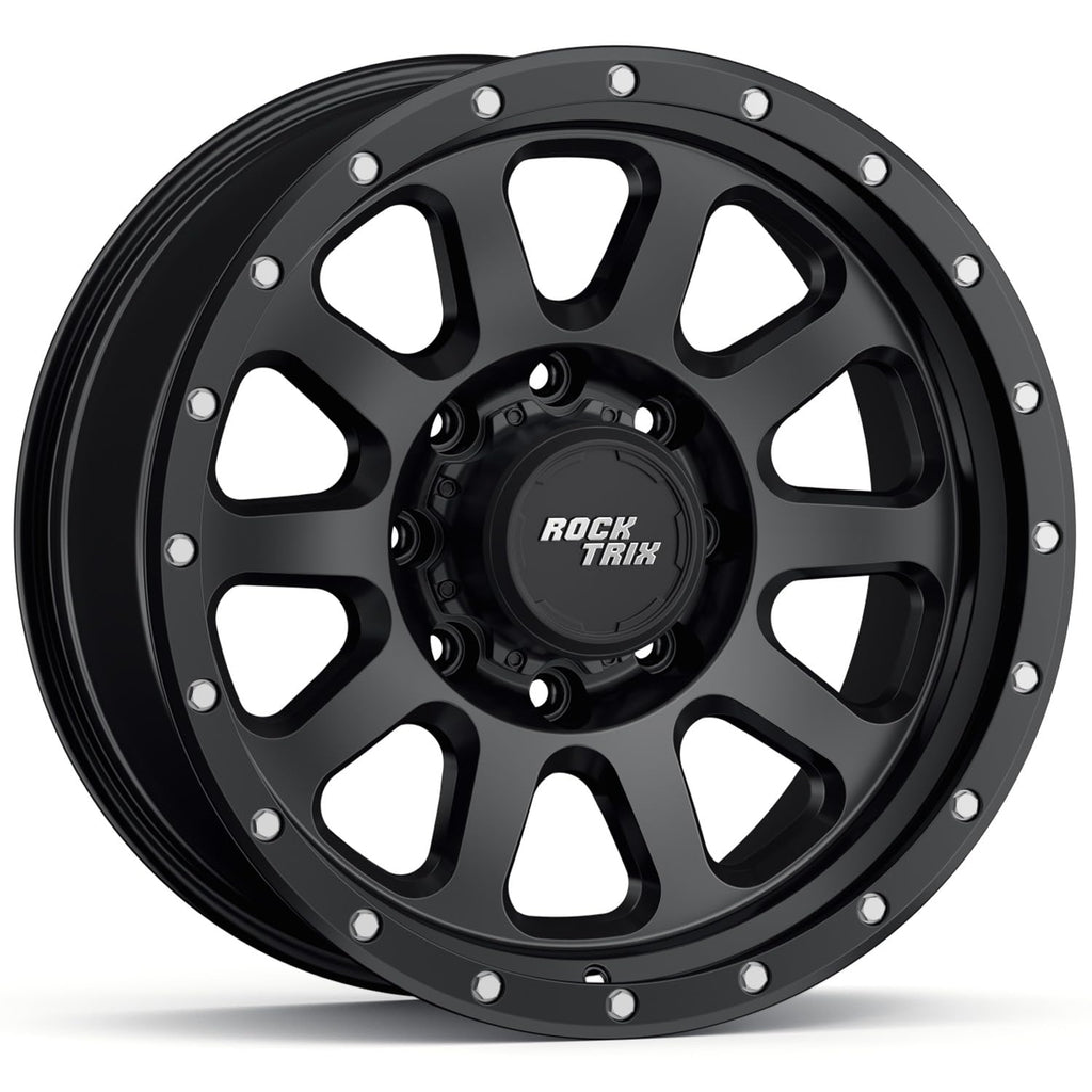 20x9 inch Off-Road Wheels 8x165.1 8x6.5 Bolt Pattern -12mm Offset Black Rims N960