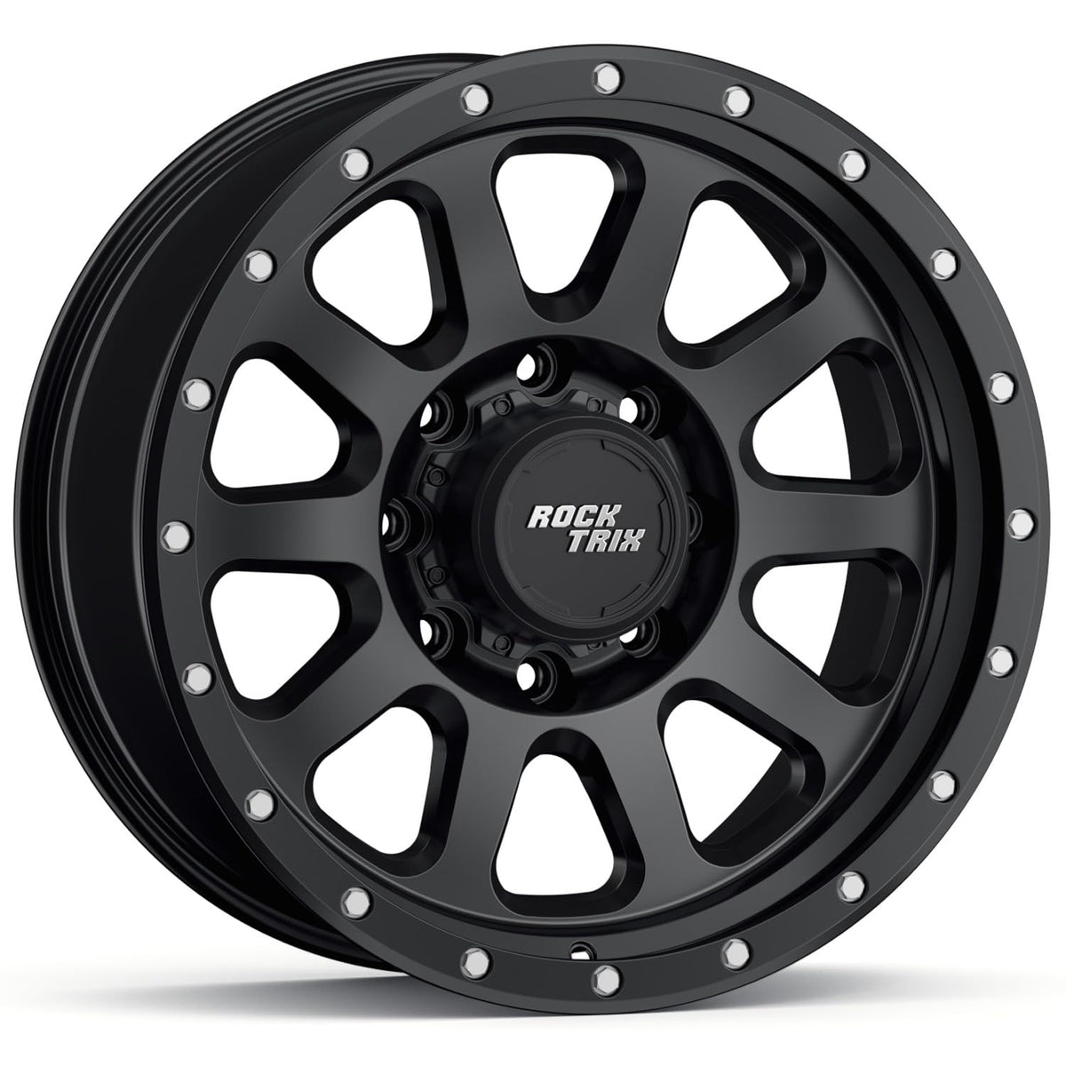 20x9 inch Off-Road Wheels 8x165.1 8x6.5 Bolt Pattern -12mm Offset Black Rims N960