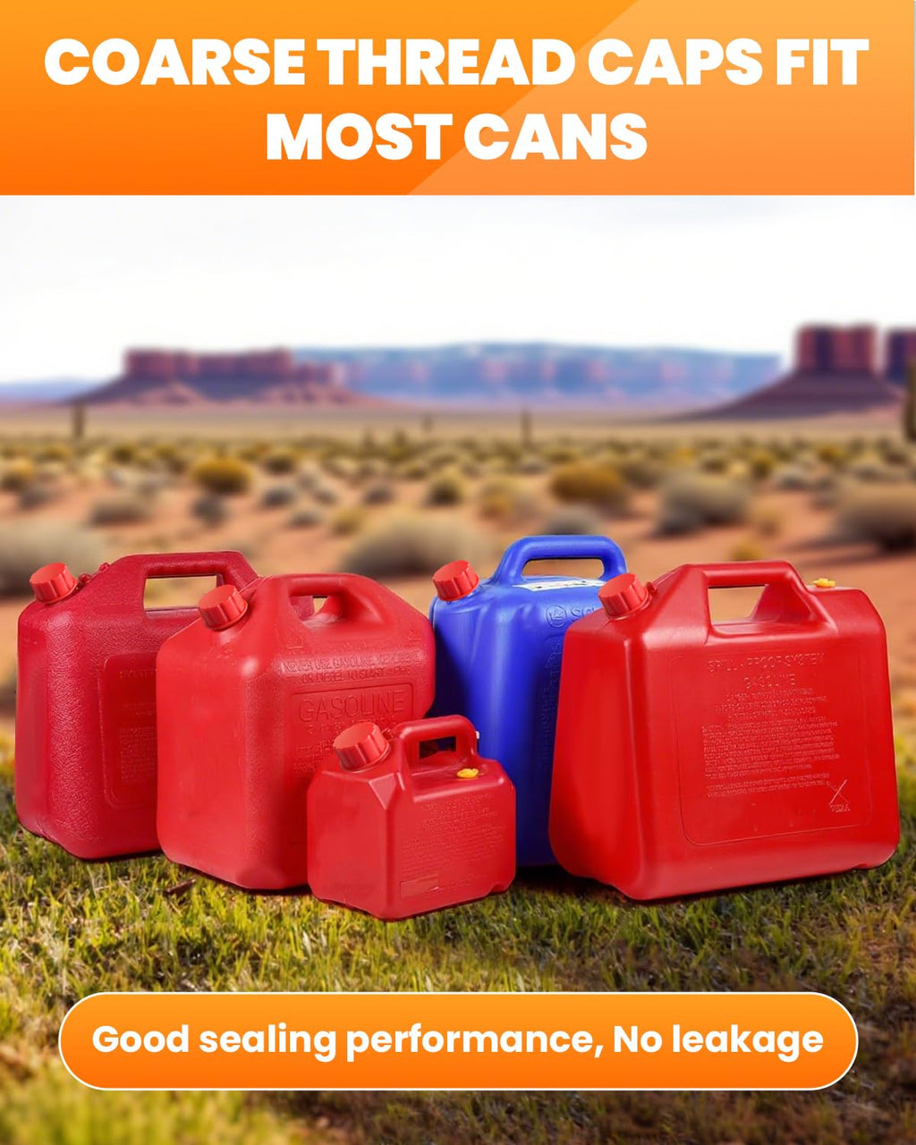 Red 5 Gallon Gas Can Replacement Caps Y45253