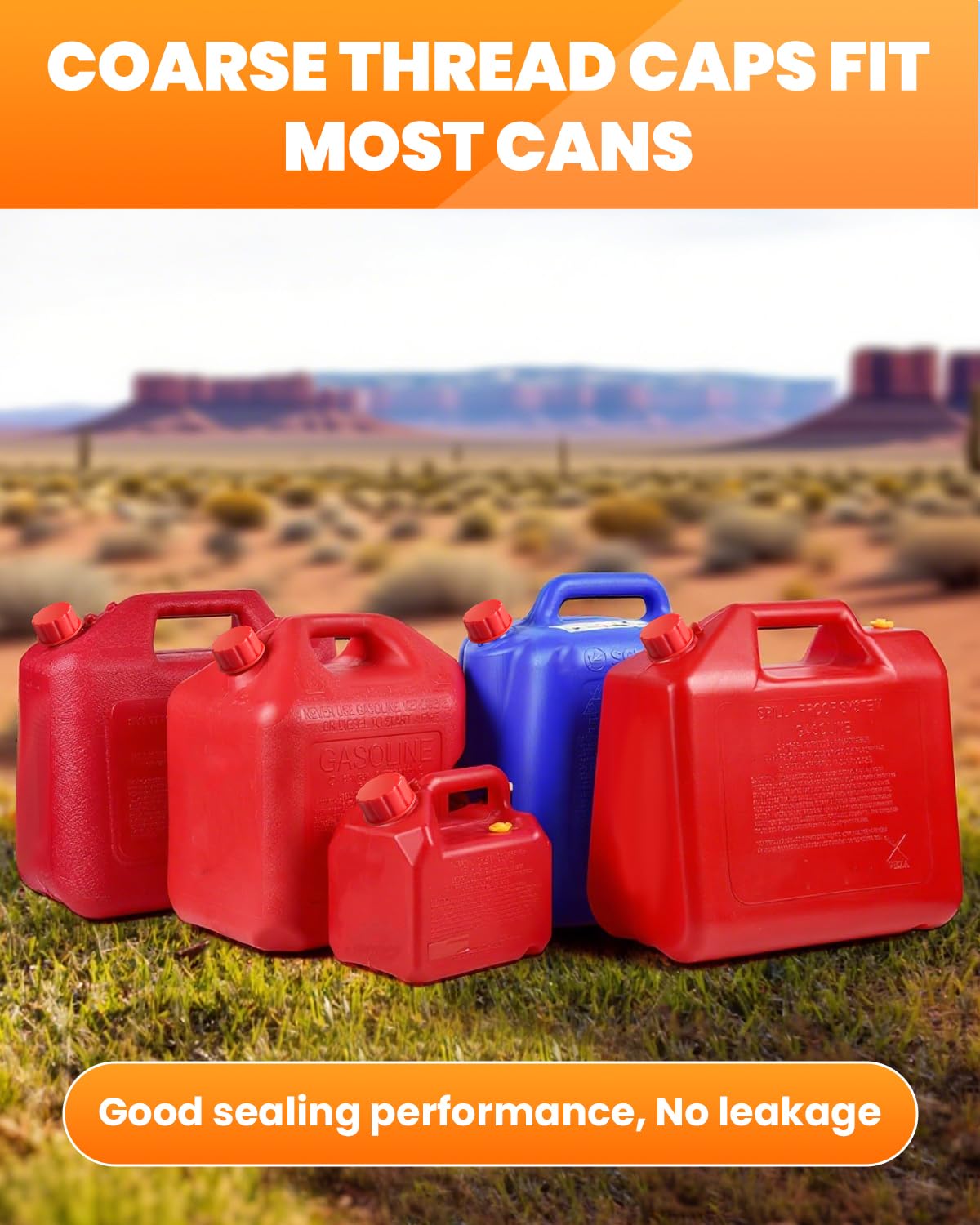 Red 5 Gallon Gas Can Replacement Caps Y45253