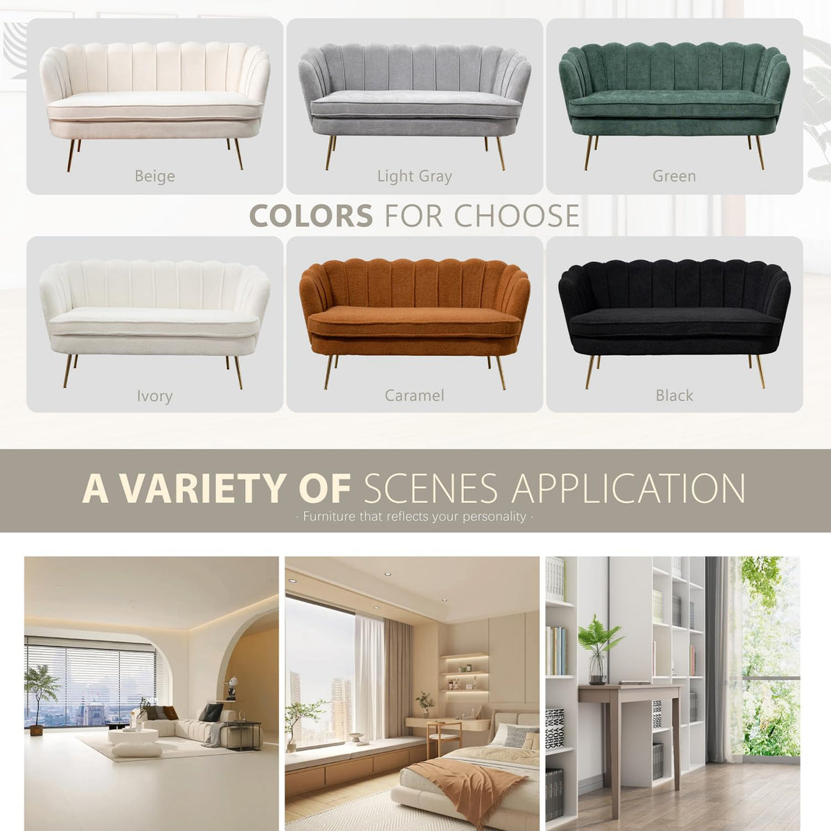 Light Gray Small Loveseat Sofa K83438