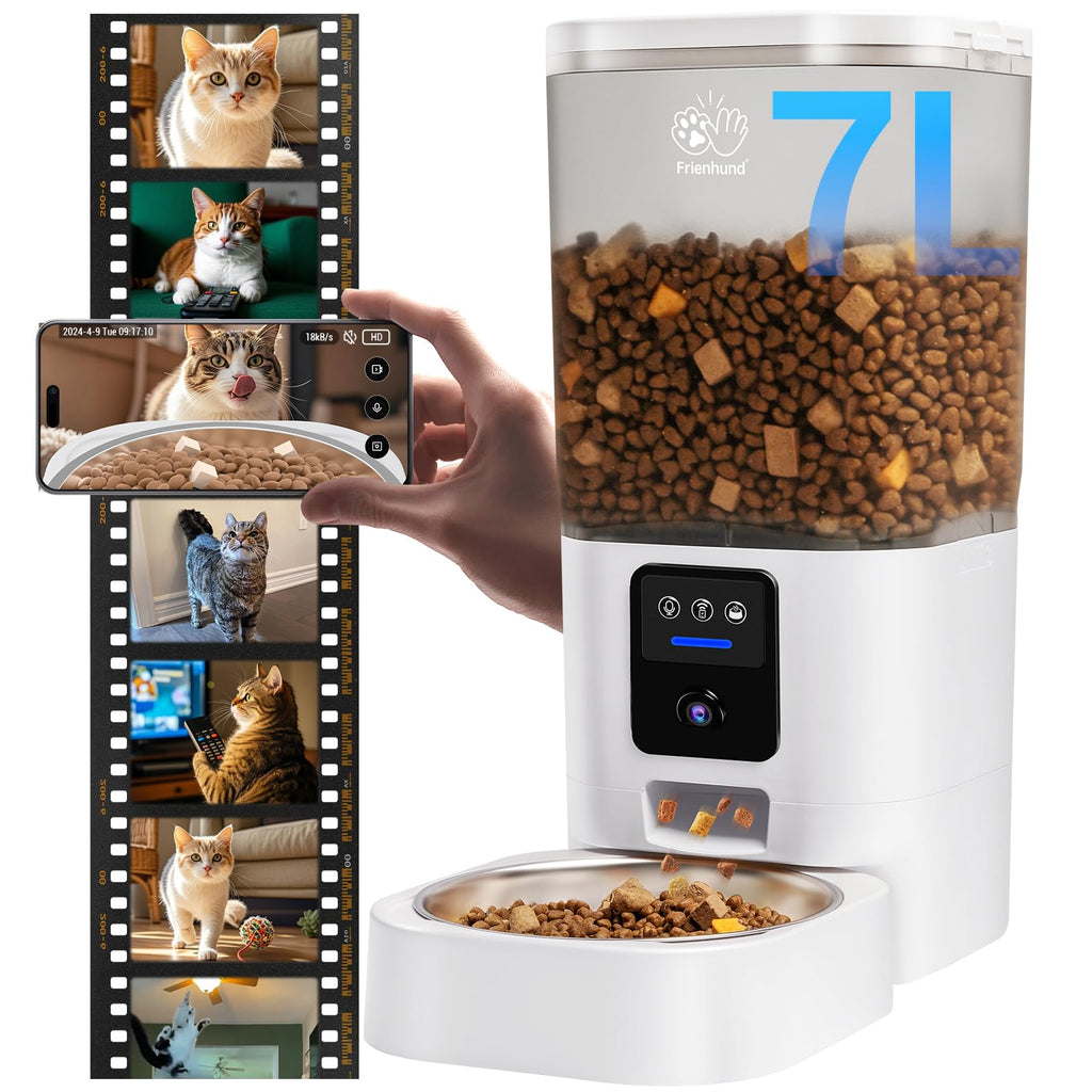 Automatic Cat Feeder with 2K Camera 5G WiFi 7L N691