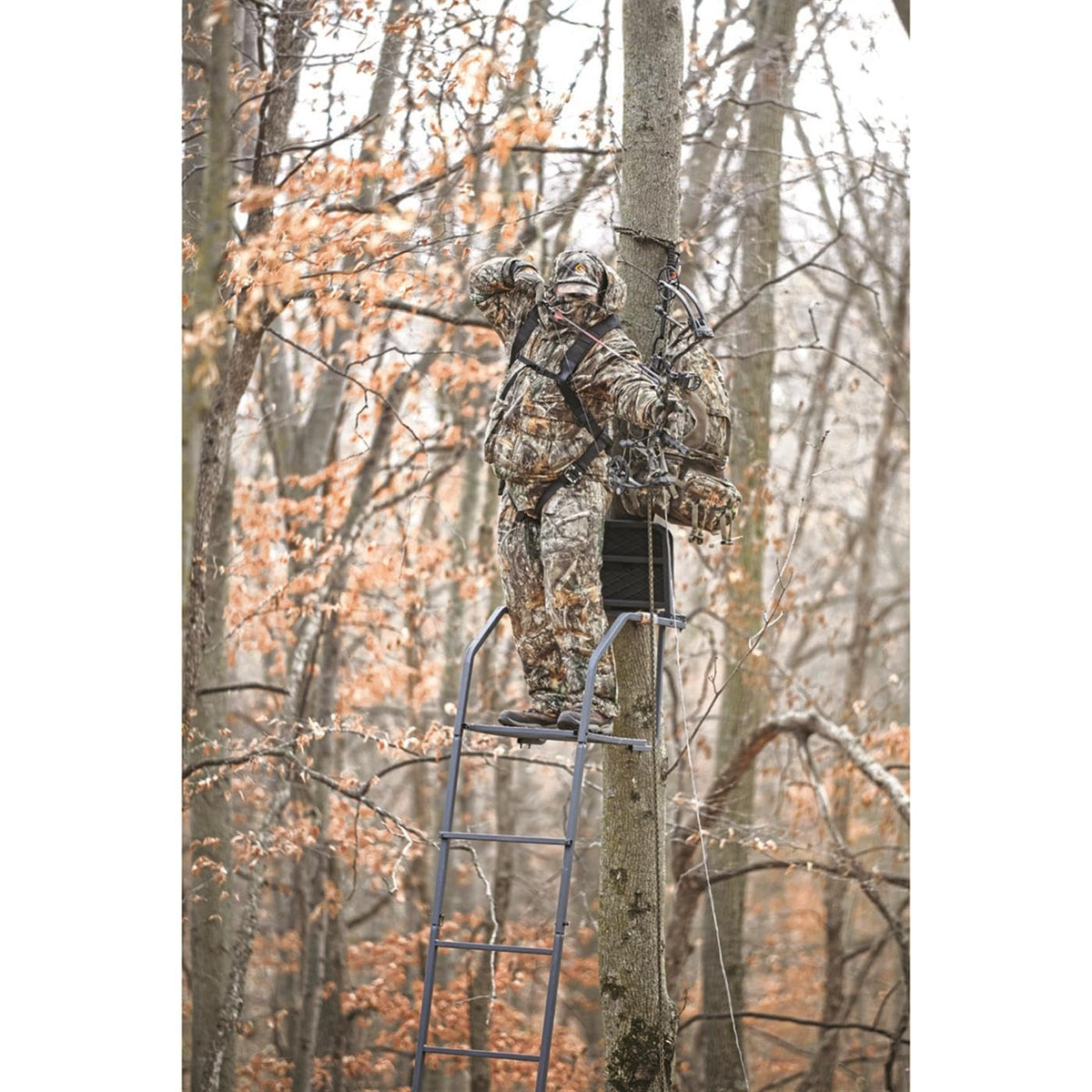 18’ Ladder Tree Stand with Seat and Foot Platform E817