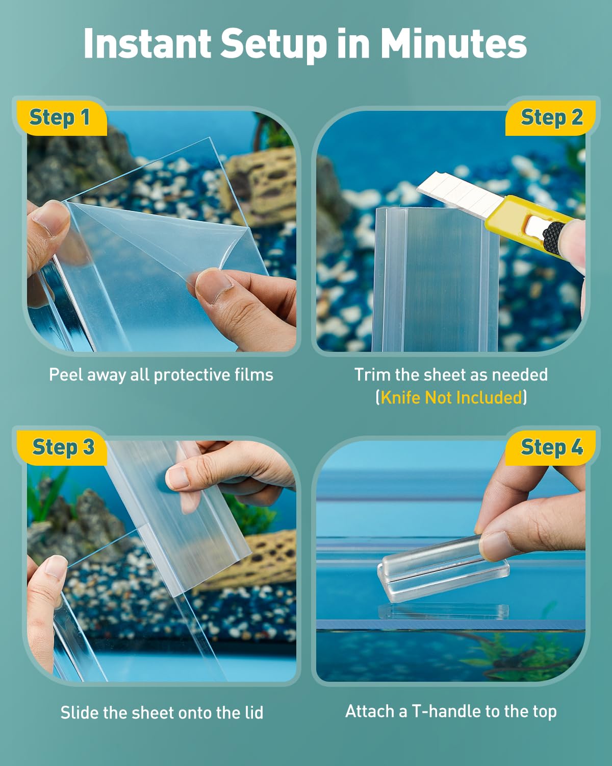 10 Gallon Clear Polycarbonate Aquarium Lid X9032