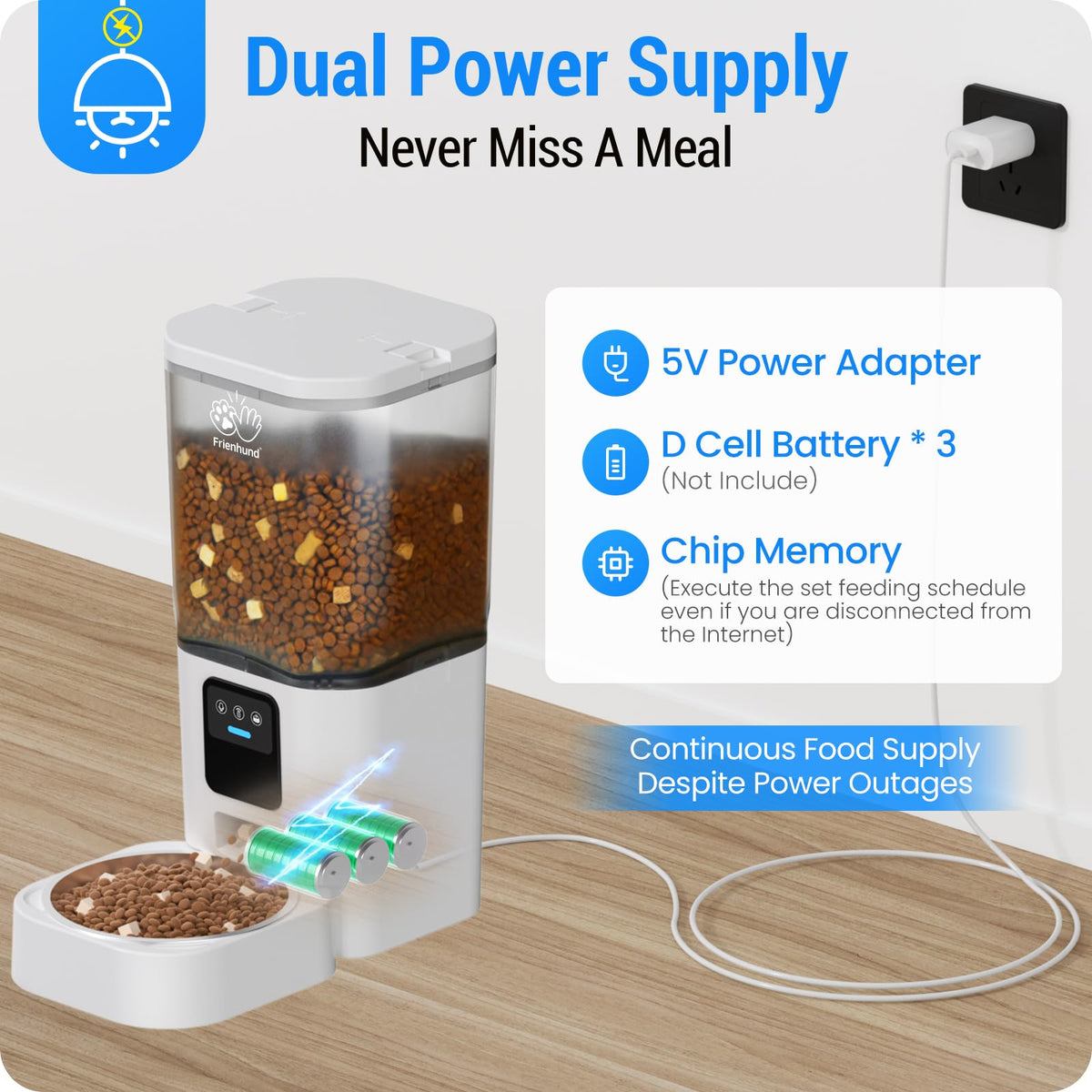 Automatic Cat Feeder with 2K Camera 5G WiFi 7L N691
