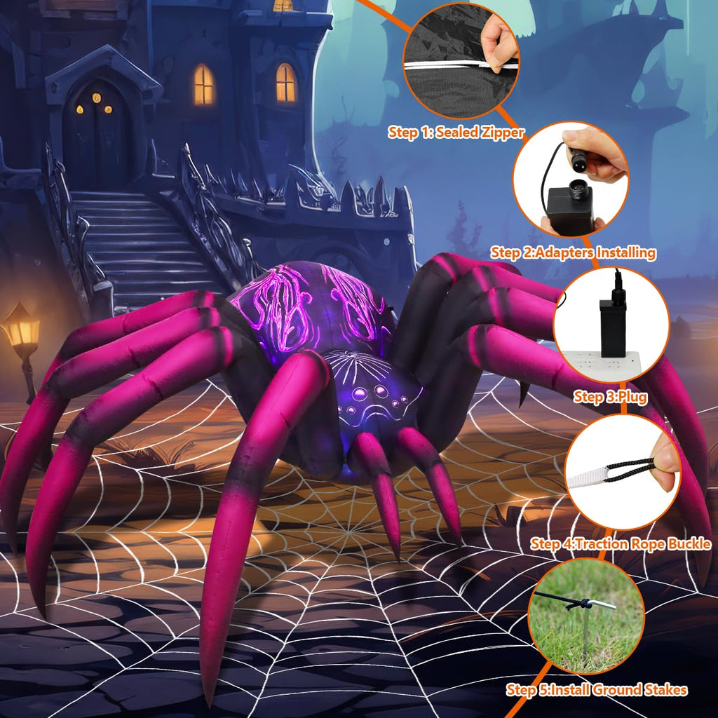 9 FT Halloween Inflatables with Built-in LEDs H915246