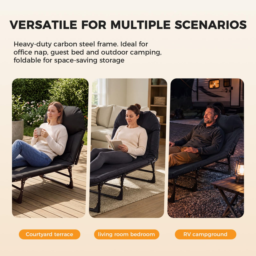Camping Cot with Mattress A517601