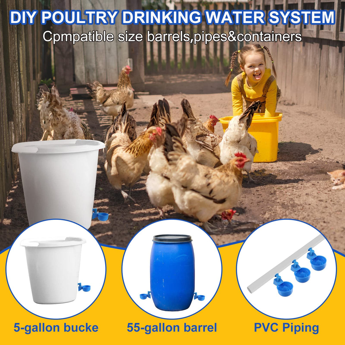50 Pcs Chicken Waterer Cup O772244