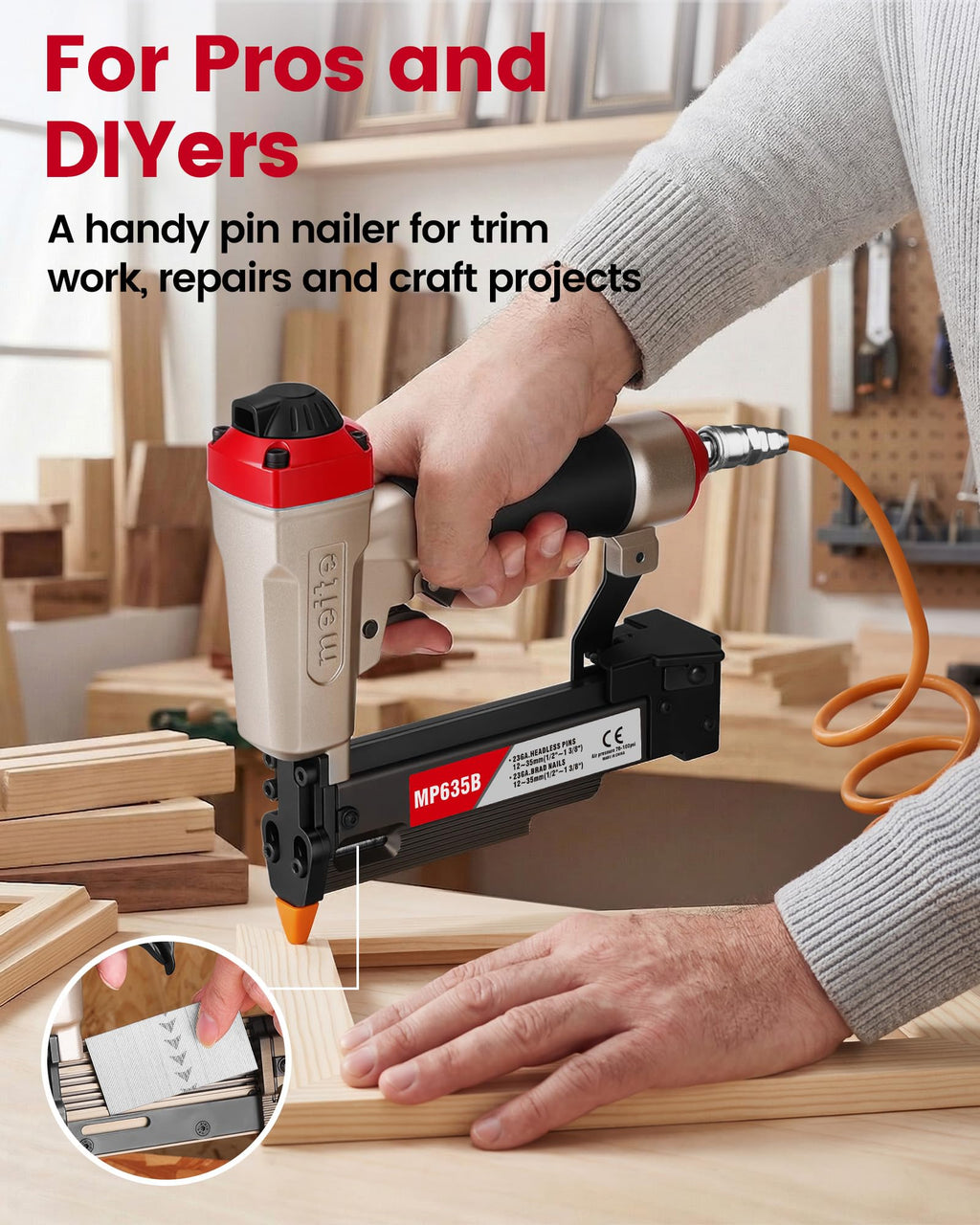23 Gauge Pneumatic Pin Nailer H722089