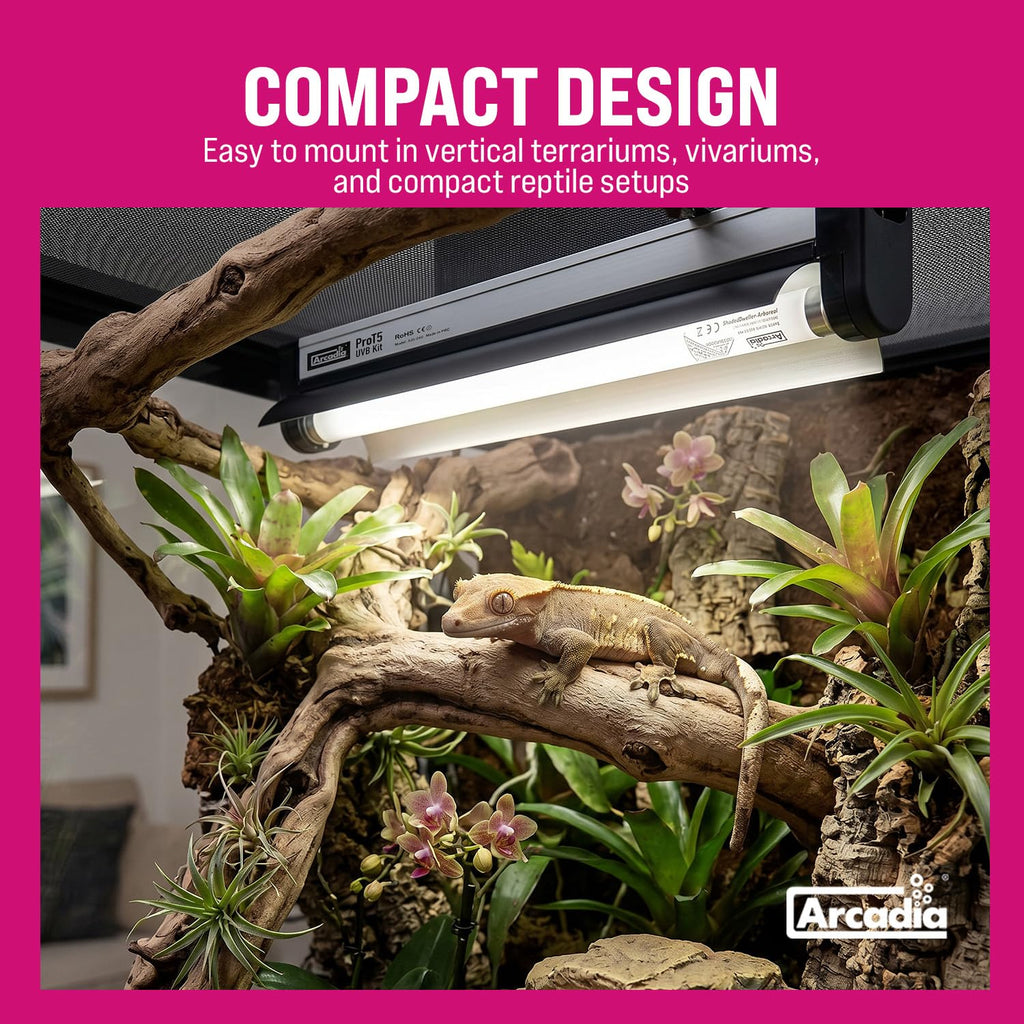 22.5" 24 Watts 12% UVB Desert Reptile Light Fixture Kit R763666