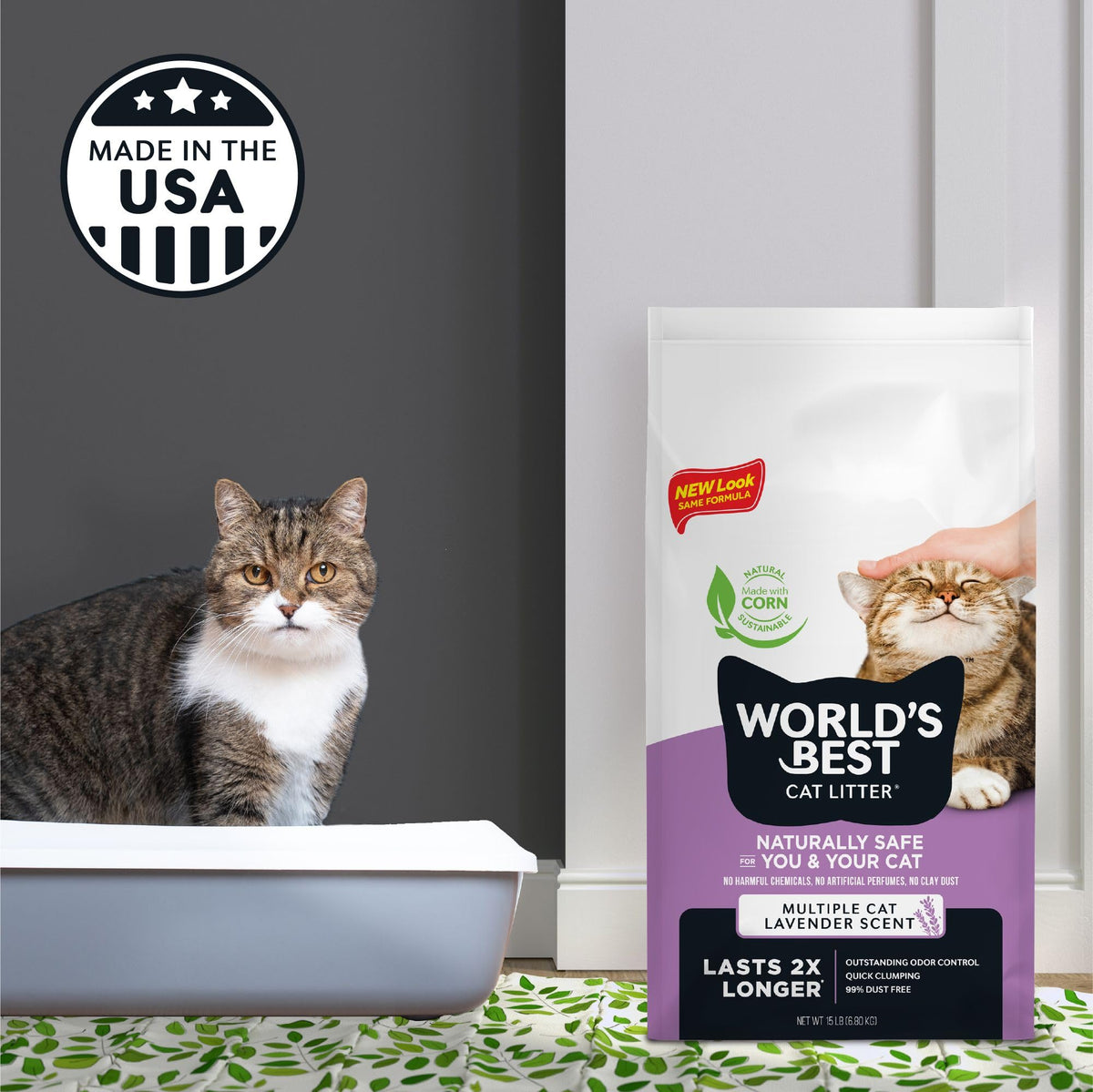Lavender Cat Litter 15 lb Bag M282141