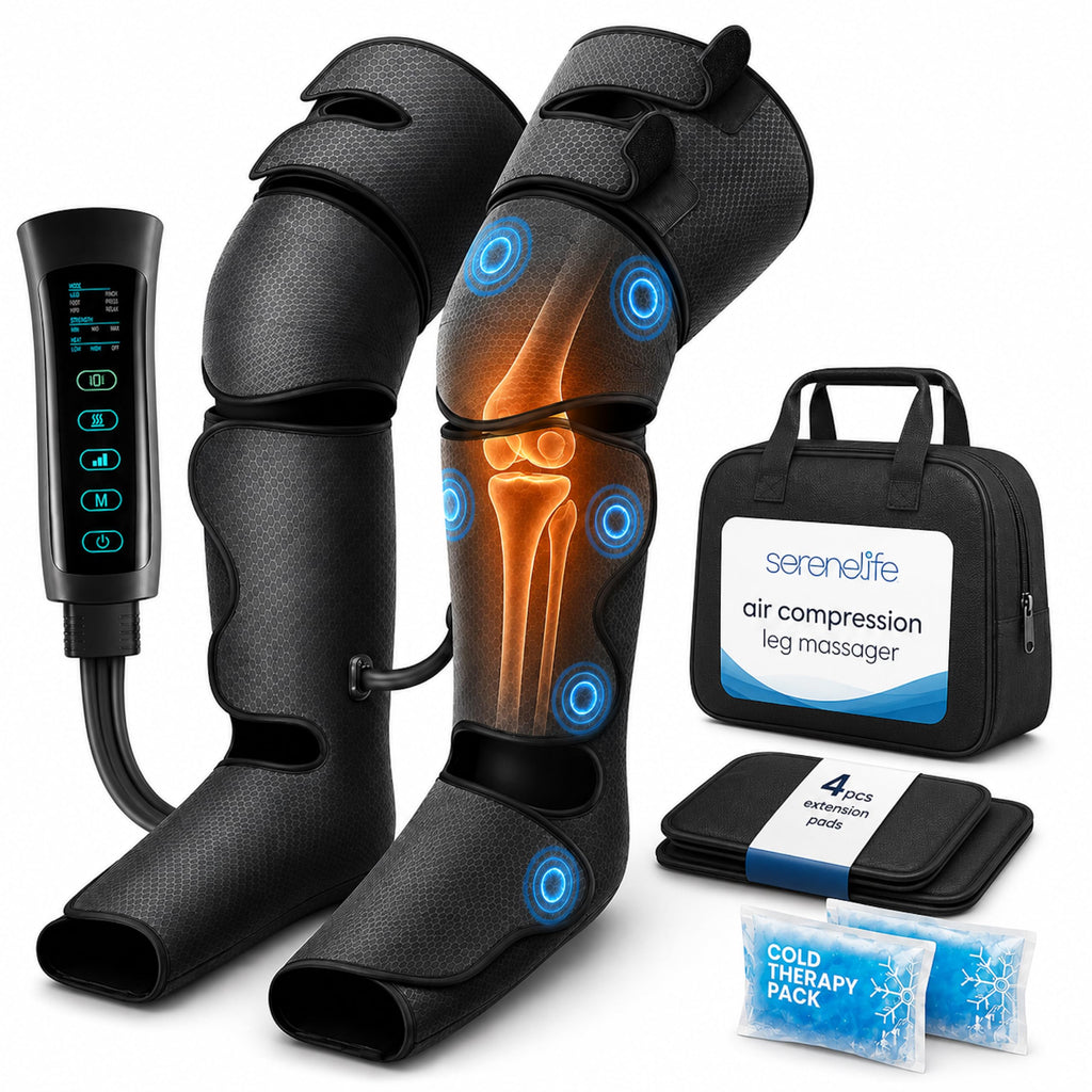Air Compression Leg Massager with Heat and Compression I122795