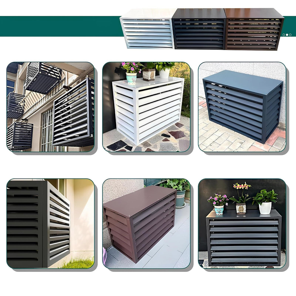 Aluminum Mini-Split Condenser Cover F7296