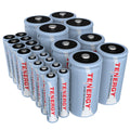 1.2V Rechargeable NiMH AA AAA C and D Battery Combo X441498