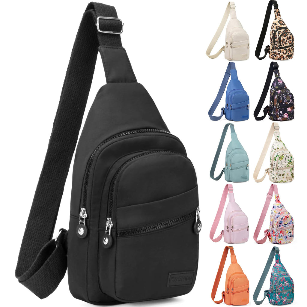 Small Black Sling Crossbody Bag P416511