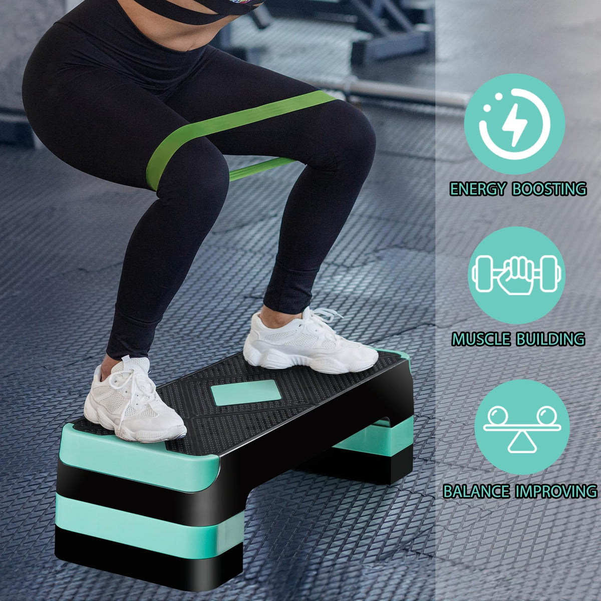 27 Inch Adjustable Aerobic Exercise Step Platform G887