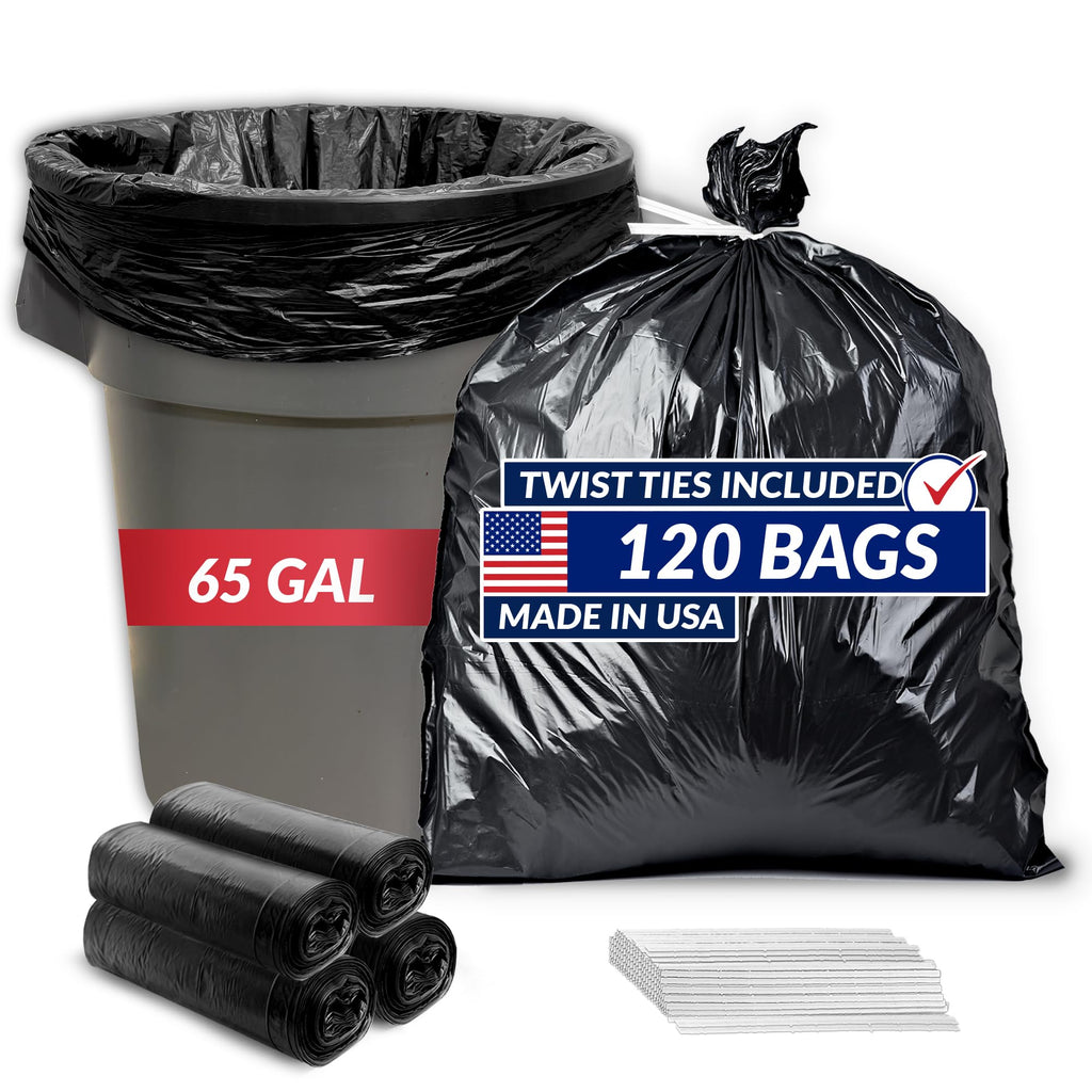 65 Gallon Heavy Duty Trash Bags G41071
