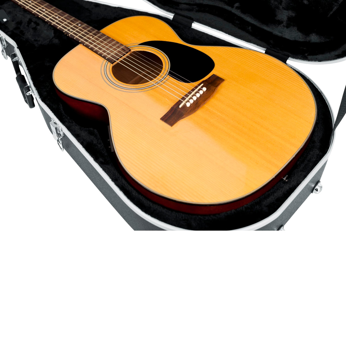 Lightweight ABS Molded Case for Dreadnought Acoustic Guitars S48607