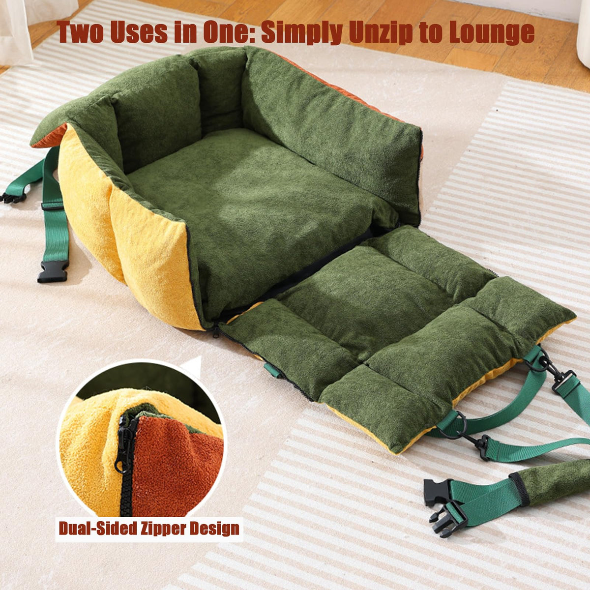 2-in-1 Dog Car Seat J6441