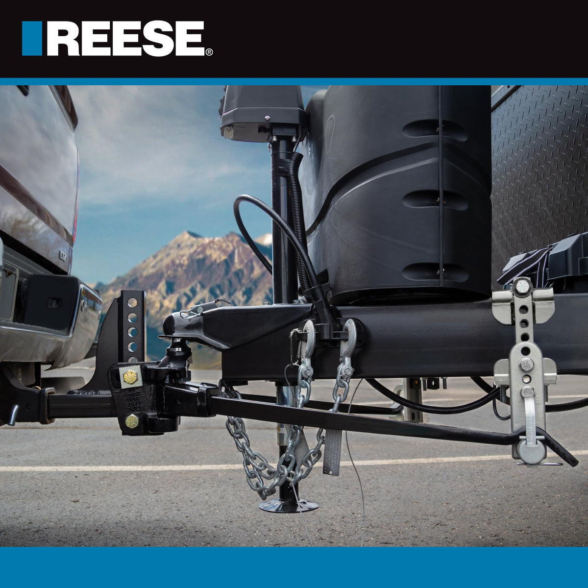 Weight Distribution Hitch with Active Sway Control, 10,000 lbs. Capacity, Black S8729