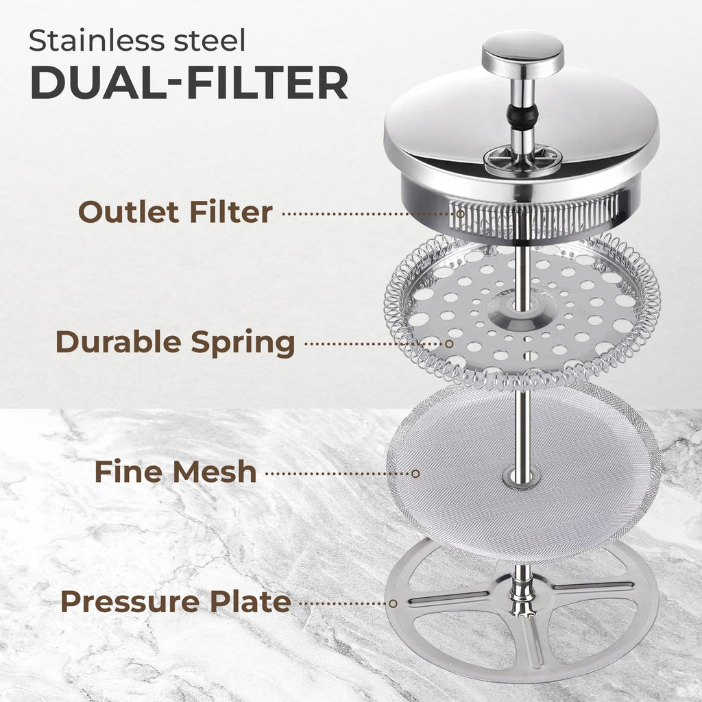 Glass French Press Coffee Maker 27oz V92464