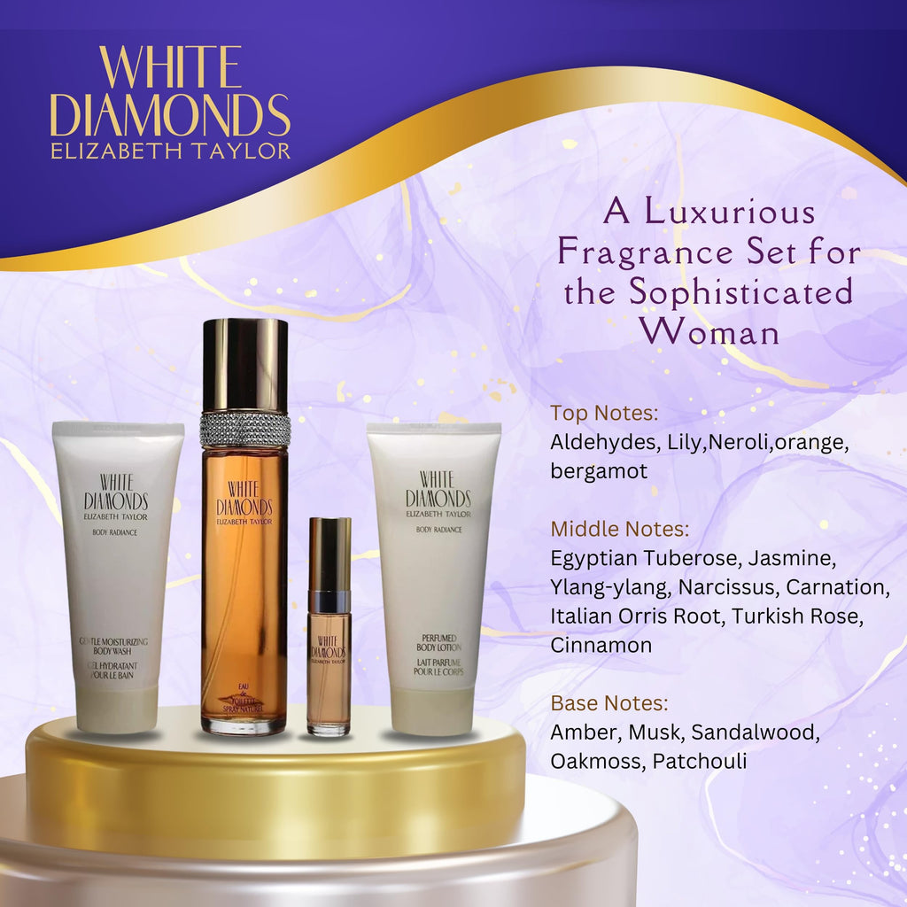 White Diamonds 4 Piece Fragrance Gift Set F979539