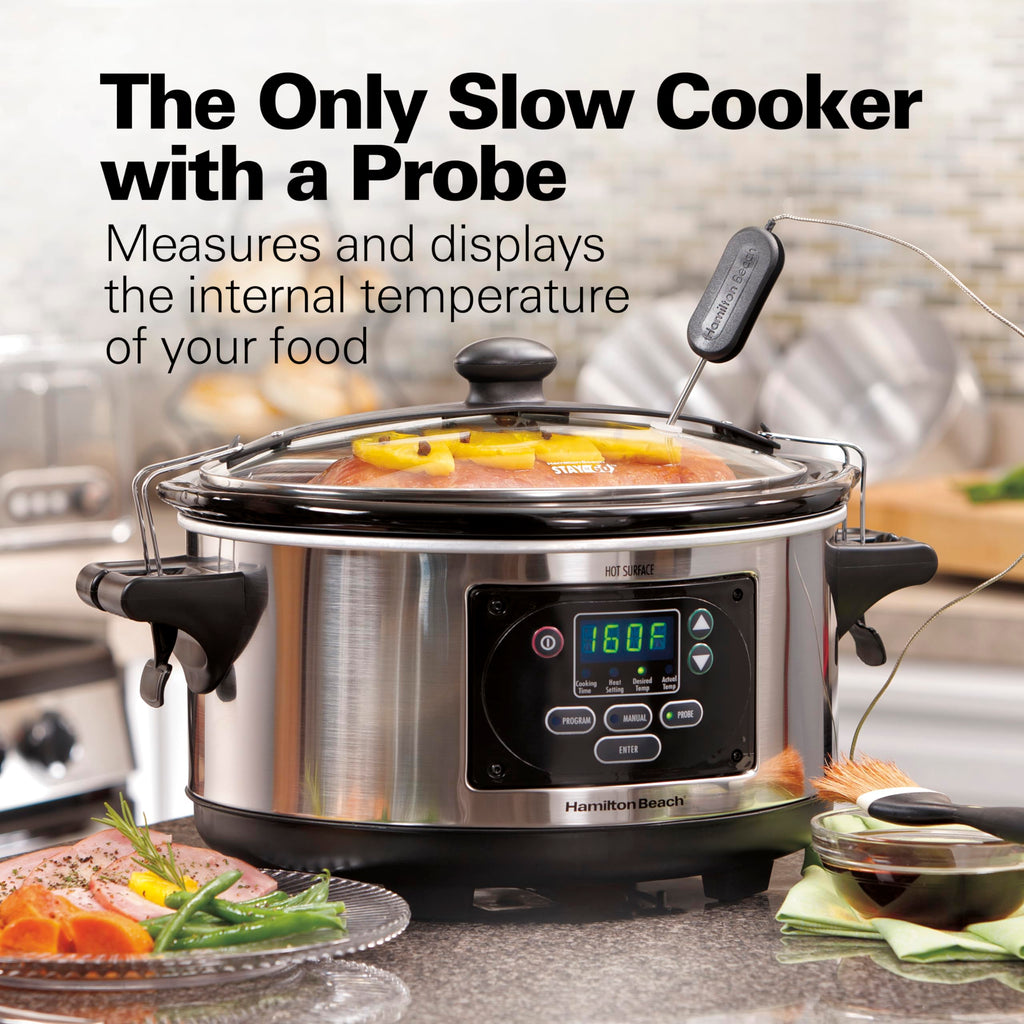Portable 6 Quart Programmable Slow Cooker E7437