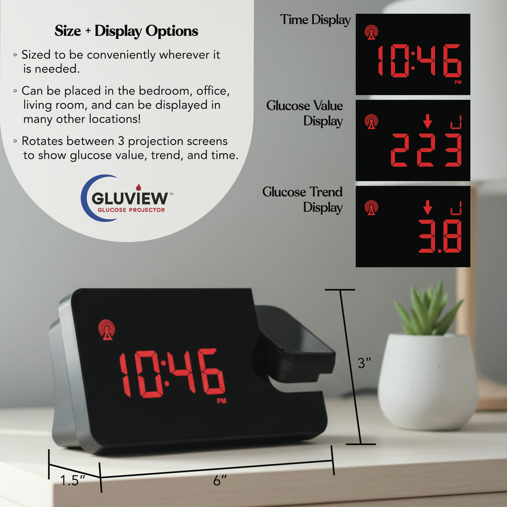 Glucose Projector Clock Y5895