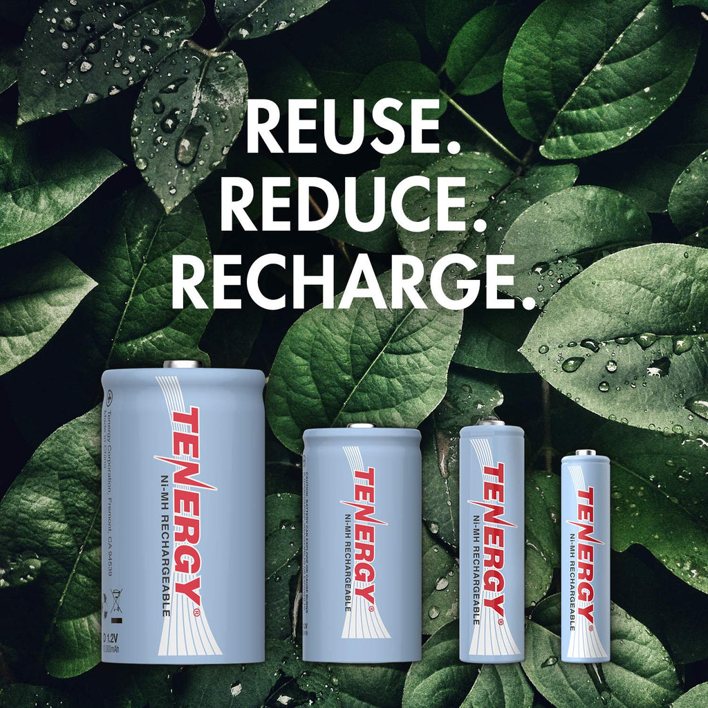 1.2V Rechargeable NiMH AA AAA C and D Battery Combo X441498