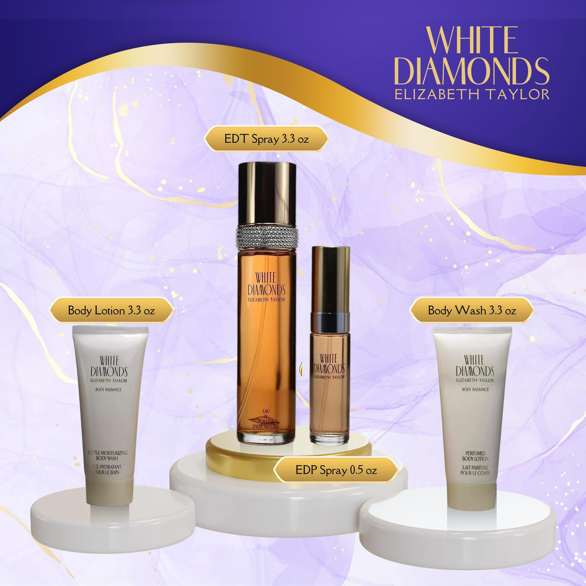 White Diamonds 4 Piece Fragrance Gift Set F979539