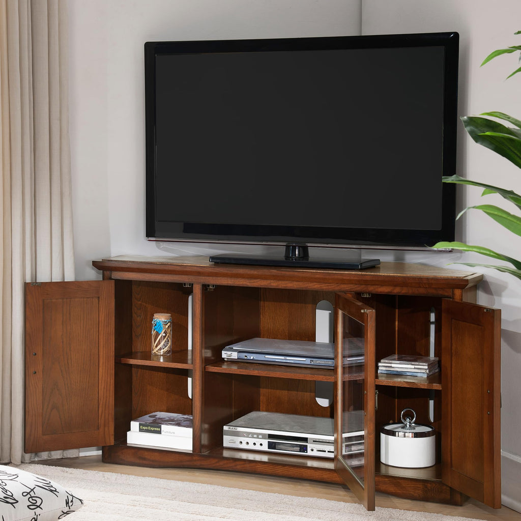 Mission Oak Corner TV Stand J650
