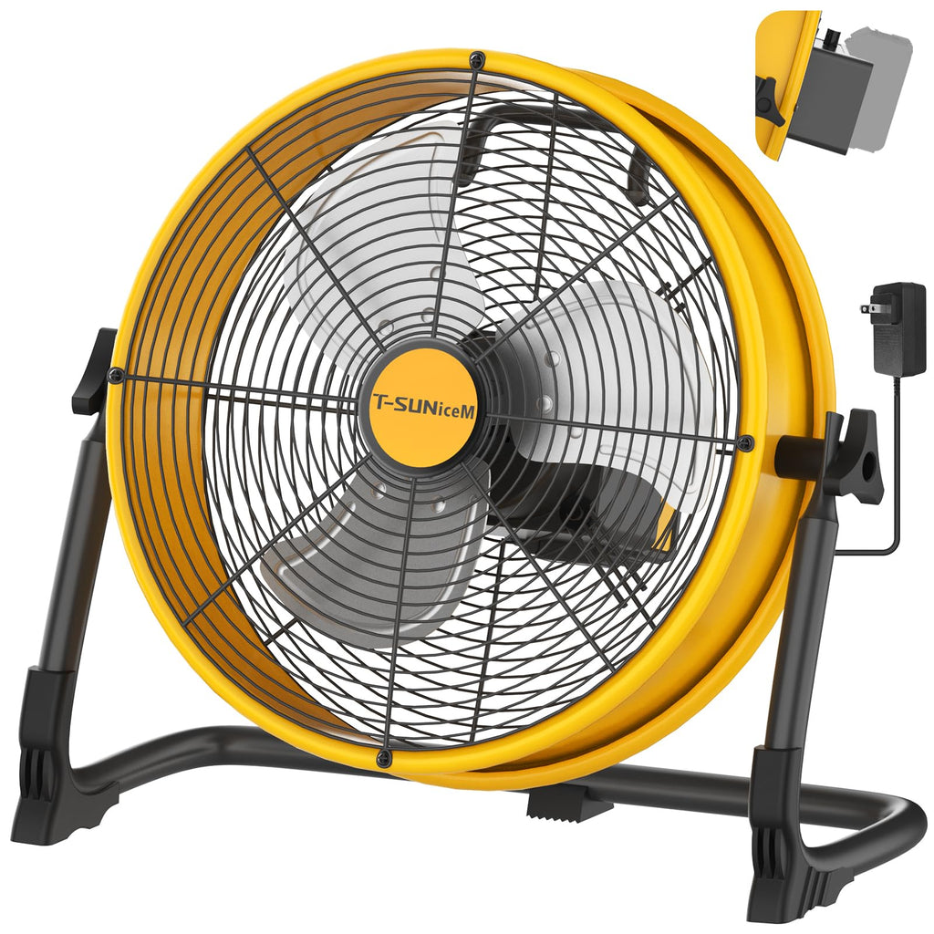 12" Battery Powered Cordless Floor Fan S84325