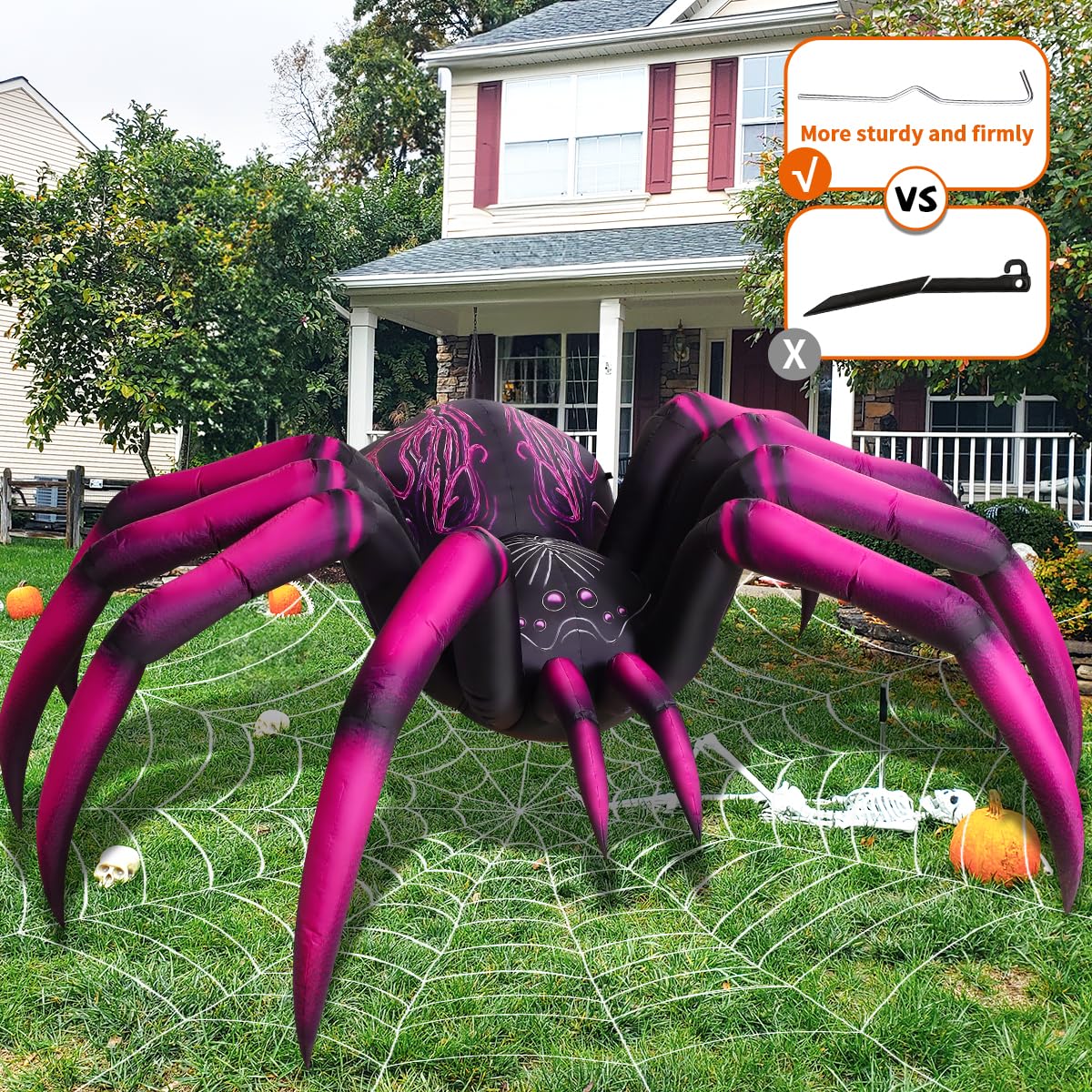 9 FT Halloween Inflatables with Built-in LEDs H915246