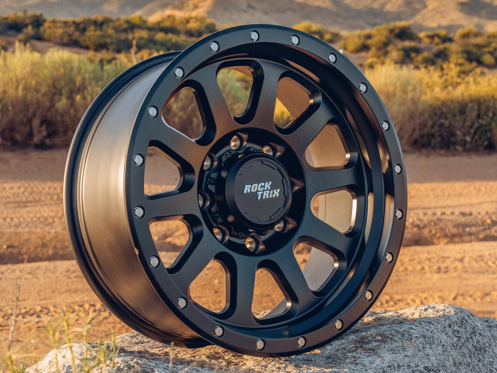 20x9 inch Off-Road Wheels 8x165.1 8x6.5 Bolt Pattern -12mm Offset Black Rims N960