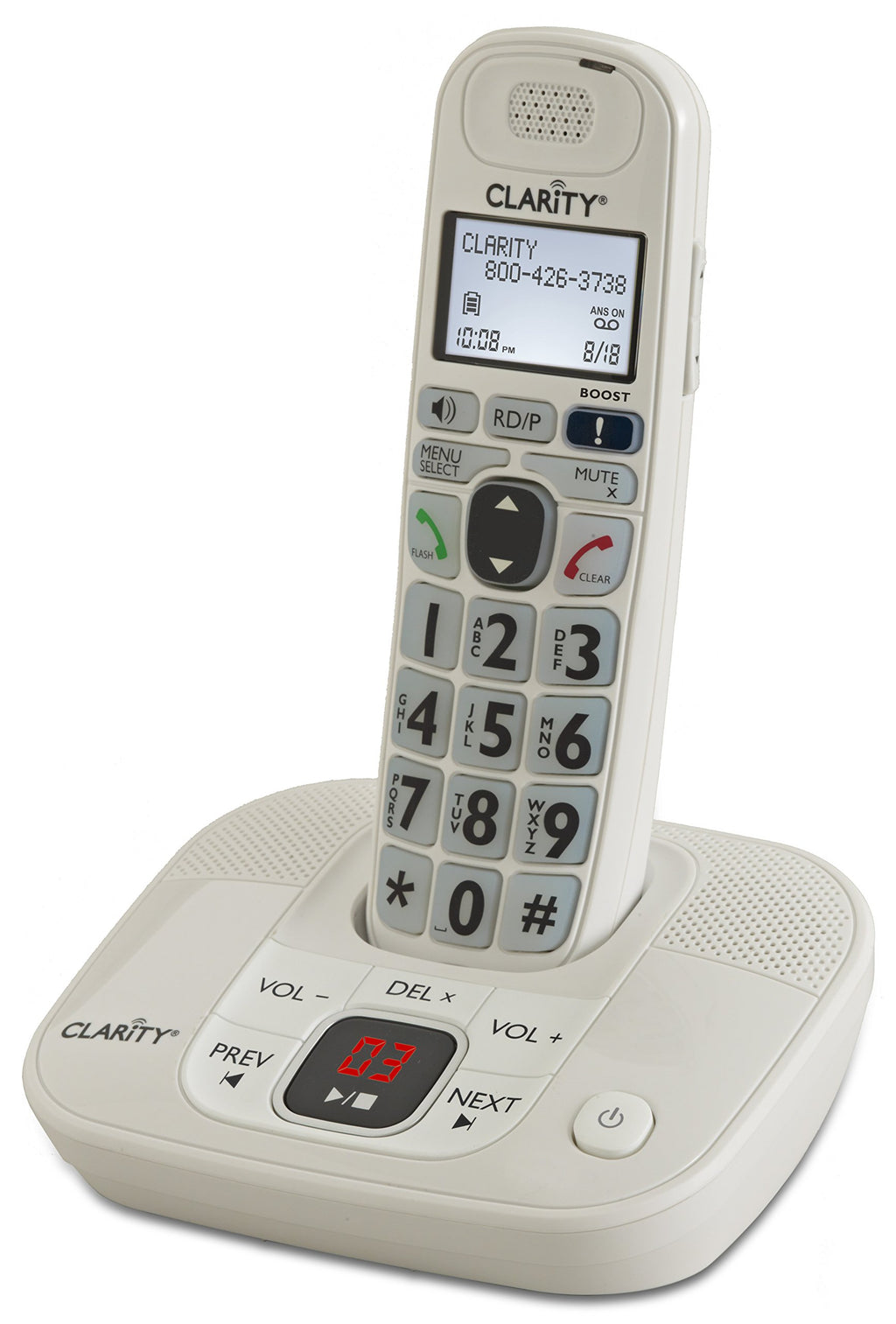 Dect 6.0 Corded Cordless Phone with Digital Answering System F652197